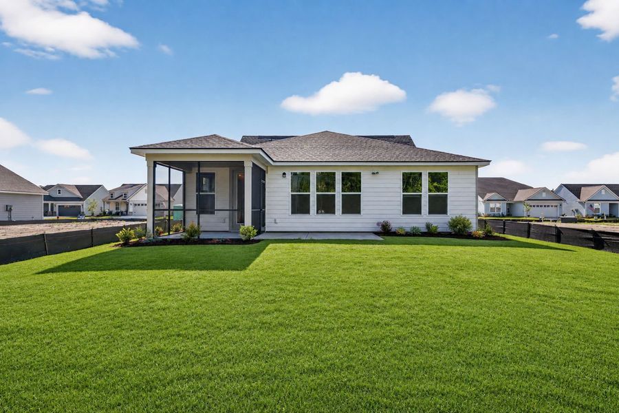 Exterior details and patio area of a home in Del Webb Charleston at Nexton, Summerville (Image 3).