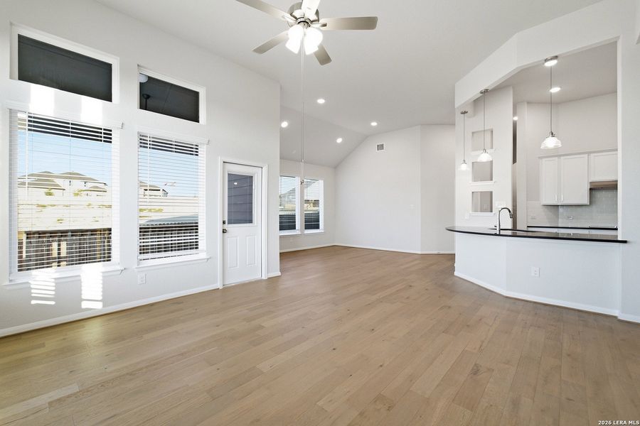 Spacious, unfurnished interior of a new home in The Woodlands at Medina Hills, Mico (Image 19).