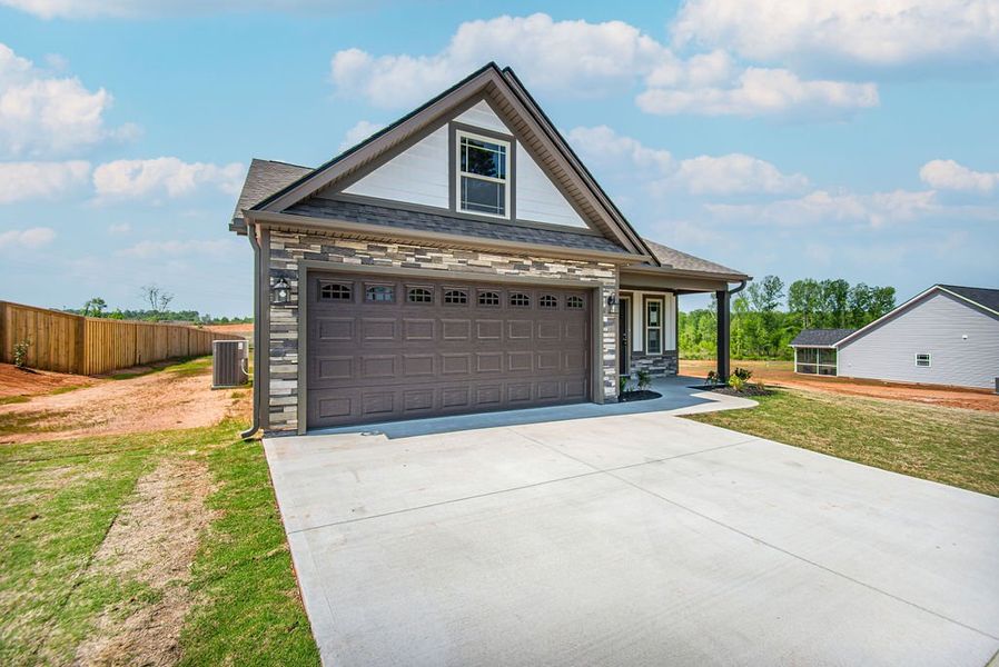 Representative exterior photo of a completed home built from the Pacific by Enchanted Homes in Hampshire Heights, Moore, SC (Image 24).