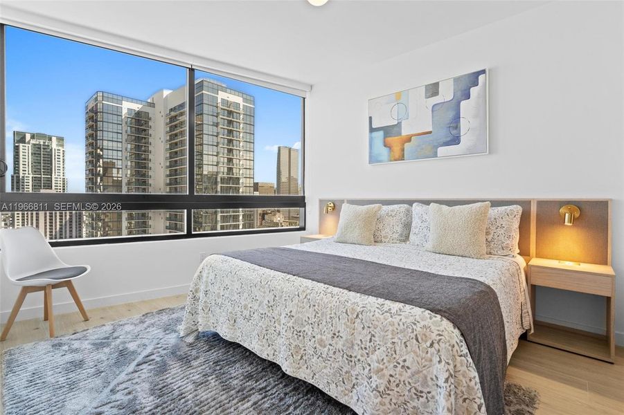 Furnished interior view inside a new home in , Miami (Image 18).