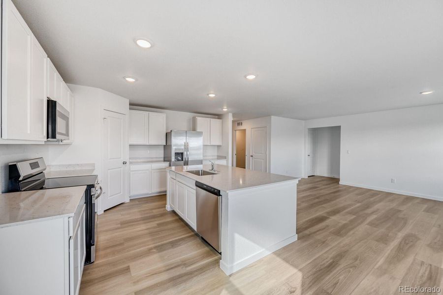 Furnished interior view inside a new home in Percheron, Colorado Springs (Image 3).