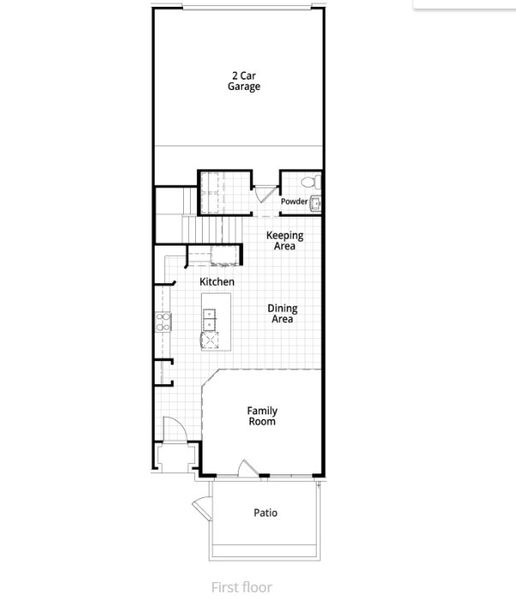 2D floor plan layout of this home in Walsh: Townhomes - The Patios, Aledo, TX (Image 5). 2D floor plan layout of this home in Walsh: Townhomes - The Patios, Aledo, TX (Image 5).