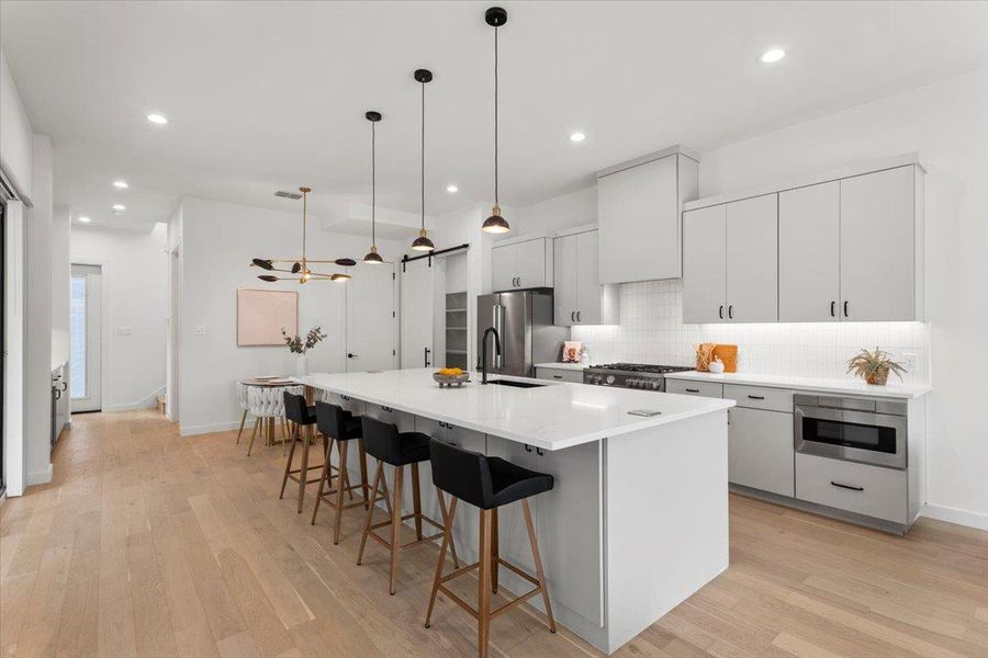 Furnished interior view inside a new home in , Austin (Image 37). Furnished interior view inside a new home in , Austin (Image 37).