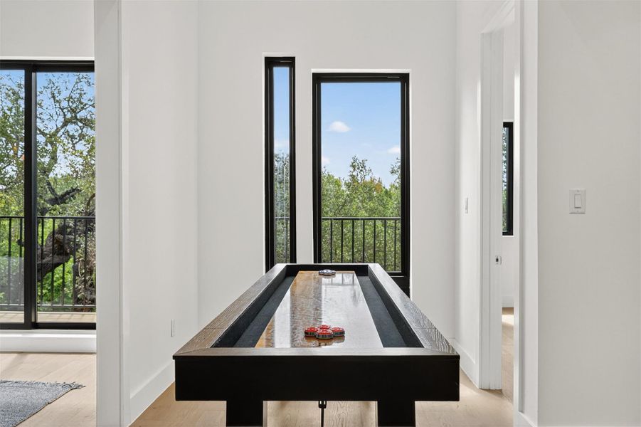 Lots of space upstairs for your favorite games and or furniture. Lots of space upstairs for your favorite games and or furniture.