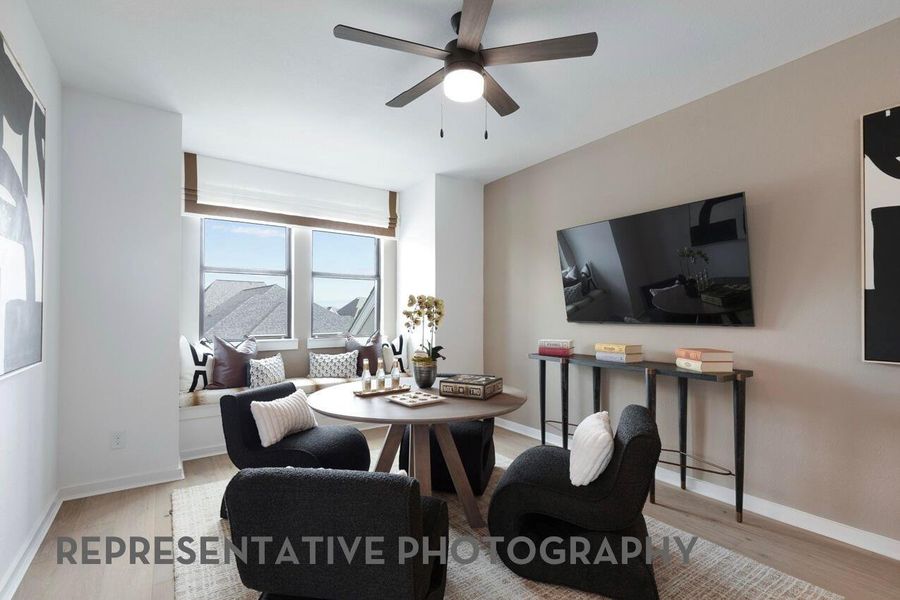 Furnished interior view inside a new home in The George, Richmond (Image 4).