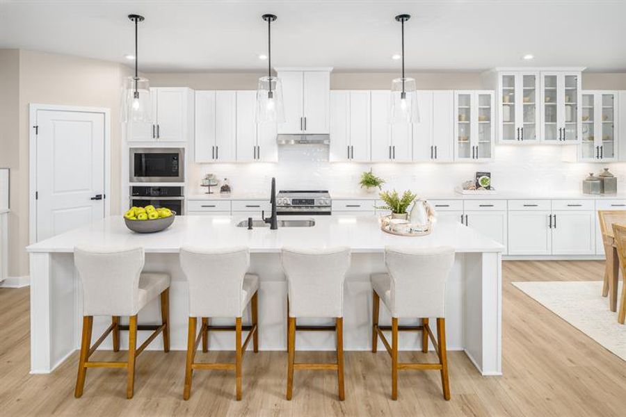 Representative furnished interior of a home built from the Oak Park by Ryan Homes in Gates Run, Gates (Image 3).
