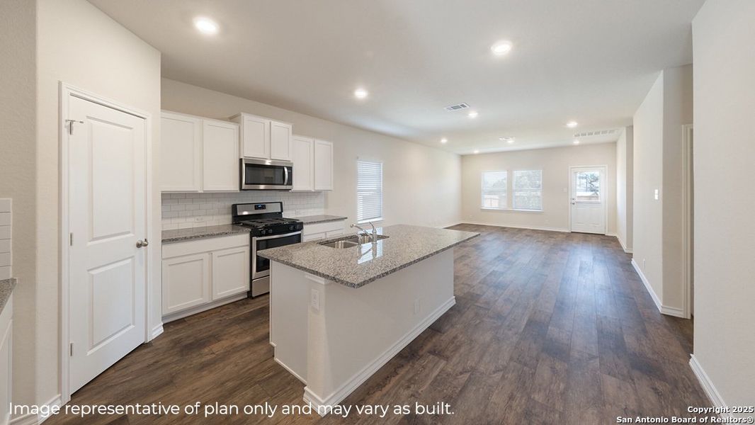 Furnished interior view inside a new home in Brookstone Creek, San Antonio (Image 6).