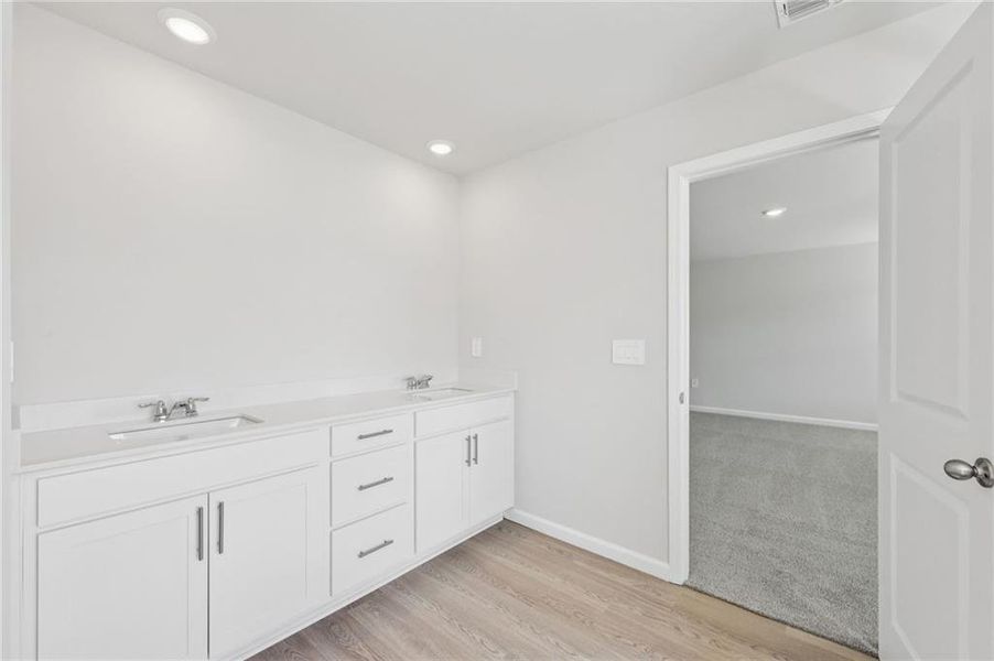 Furnished interior view inside a new home in Parkside at Grayson, Grayson (Image 15).