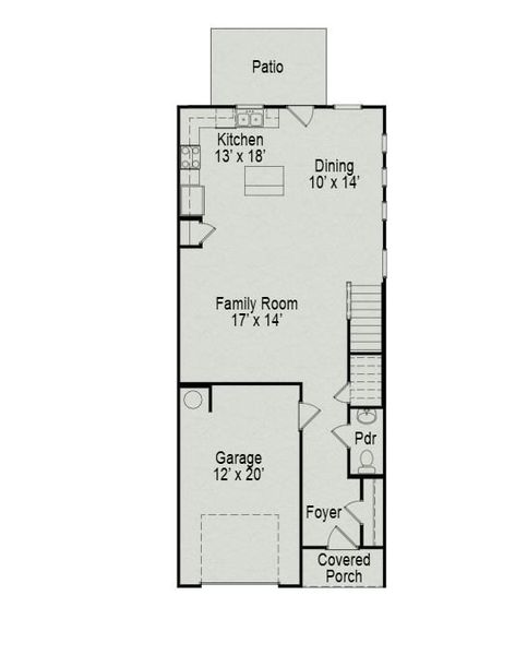 Open plan, kitchen featuring island, white cabinets with quartz countertops.  Additional windows on the side for extra light