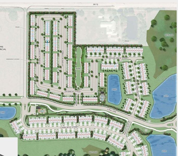 The Townhomes at Skye Ranch ~ Site Map