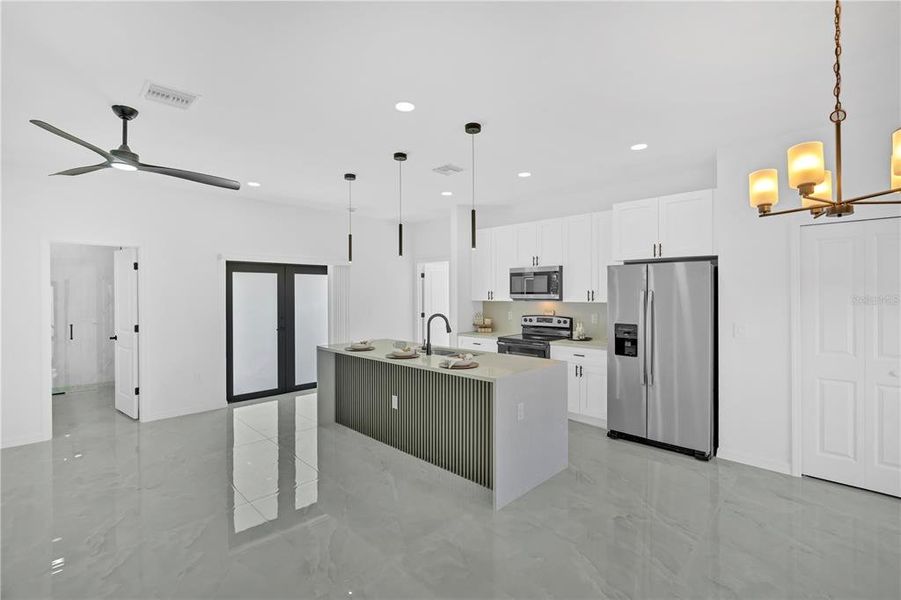 Furnished interior view inside a new home in , Punta Gorda (Image 14).