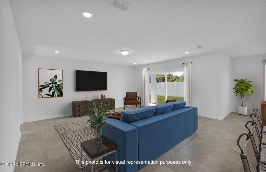 Furnished interior view inside a new home in Wells Landing, Jacksonville (Image 4).