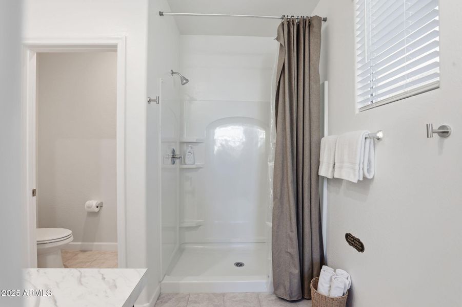 Master walk in shower