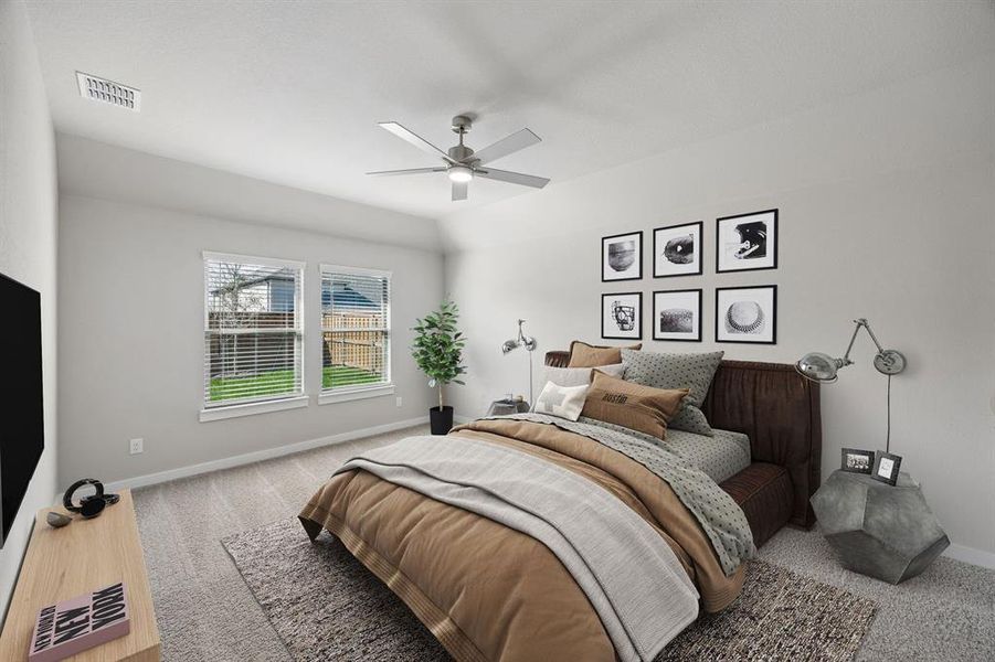 Primary Suite in the Emmy II home plan by Trophy Signature Homes - REPRESENTATIVE PHOTO