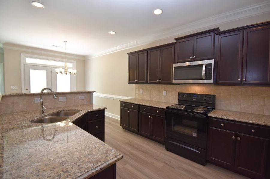Representative furnished interior of a home built from the Cayman X by Keystone Homes NC in Trellises, High Point (Image 16).