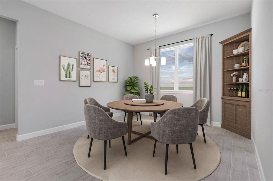 Furnished interior view inside a new home in , Cape Coral (Image 19).