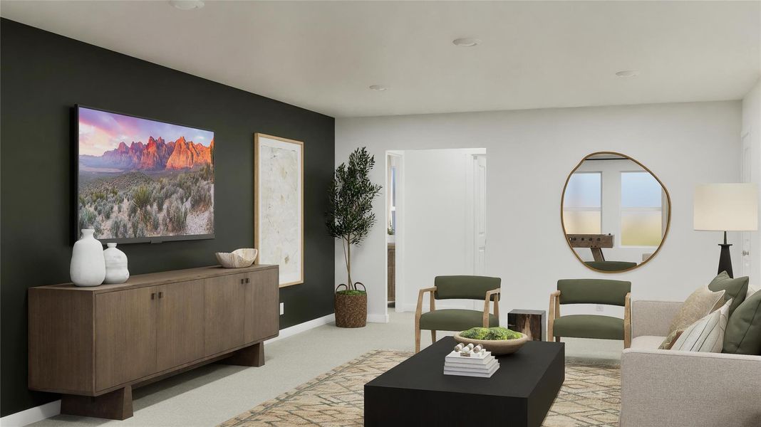 Furnished interior view inside a new home in Ashland, Angleton (Image 29).