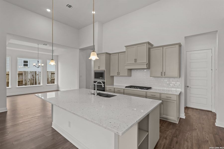 Furnished interior view inside a new home in Homestead, Schertz (Image 16). Furnished interior view inside a new home in Homestead, Schertz (Image 16).