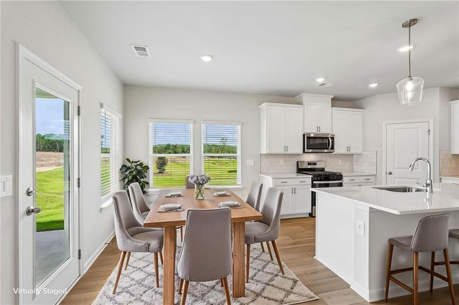 Furnished interior view inside a new home in Northwoods at Mirror Lake, Villa Rica (Image 17).