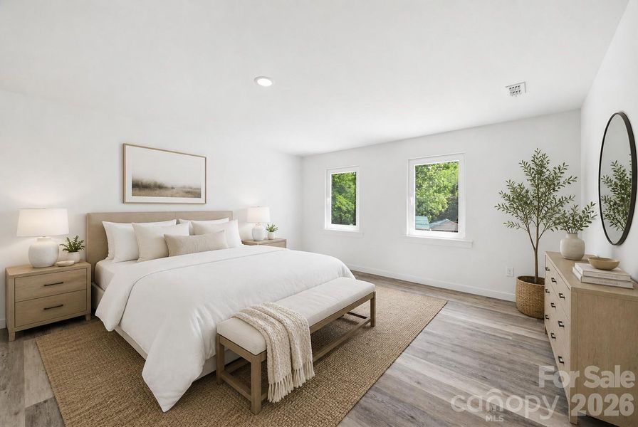 Furnished interior view inside a new home in , Hickory (Image 9).