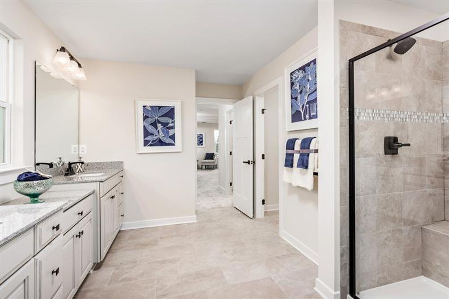 Representative furnished interior of a home built from the York by Ryan Homes in Windsor Estates, Walhalla (Image 12).