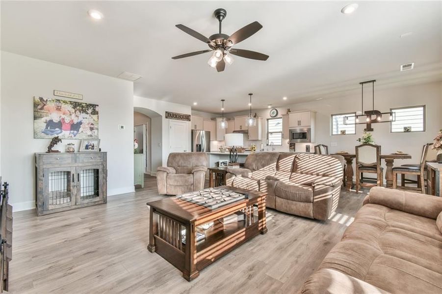 Furnished interior view inside a new home in , Hoschton (Image 10).