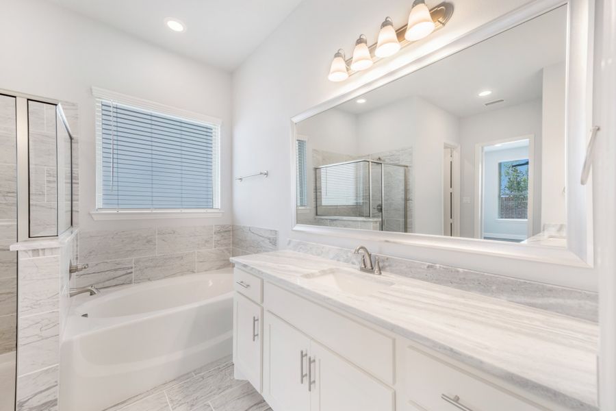 Representative furnished interior of a home built from the Colorado Executive by UnionMain Homes in Wildflower Ranch, Justin (Image 8).