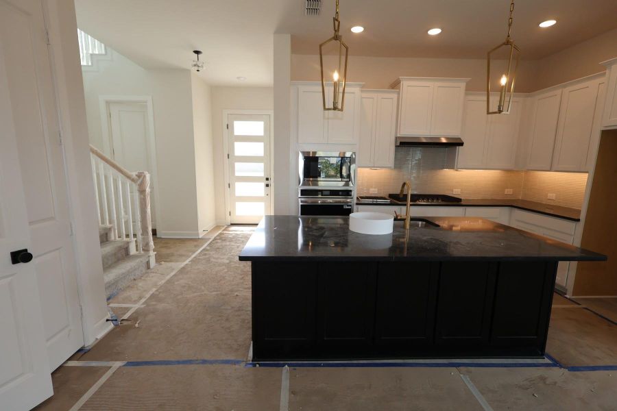 In-progress construction of a new home in Pomona - Grove Row Collection, Manvel, TX (Image 11).
