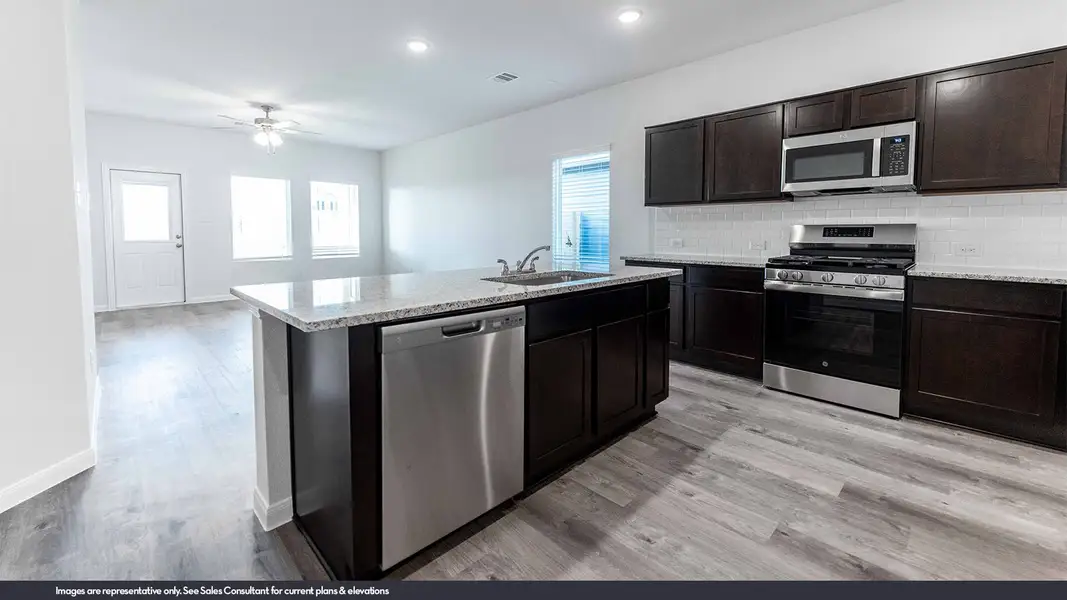 Representative furnished interior of a home built from the Maple by CastleRock Communities in Chasin Heights, Converse (Image 4).