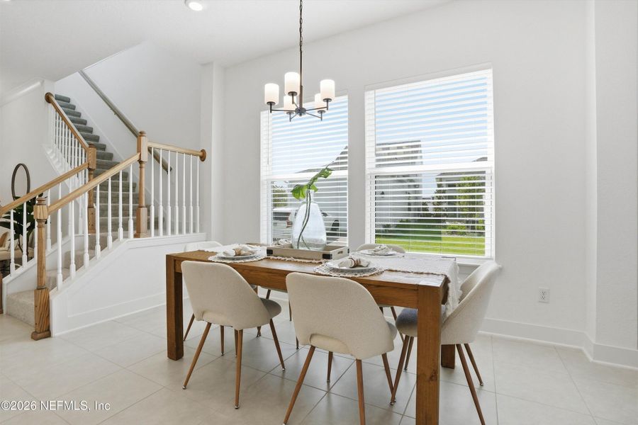 Furnished interior view inside a new home in , Jacksonville (Image 11). Furnished interior view inside a new home in , Jacksonville (Image 11).