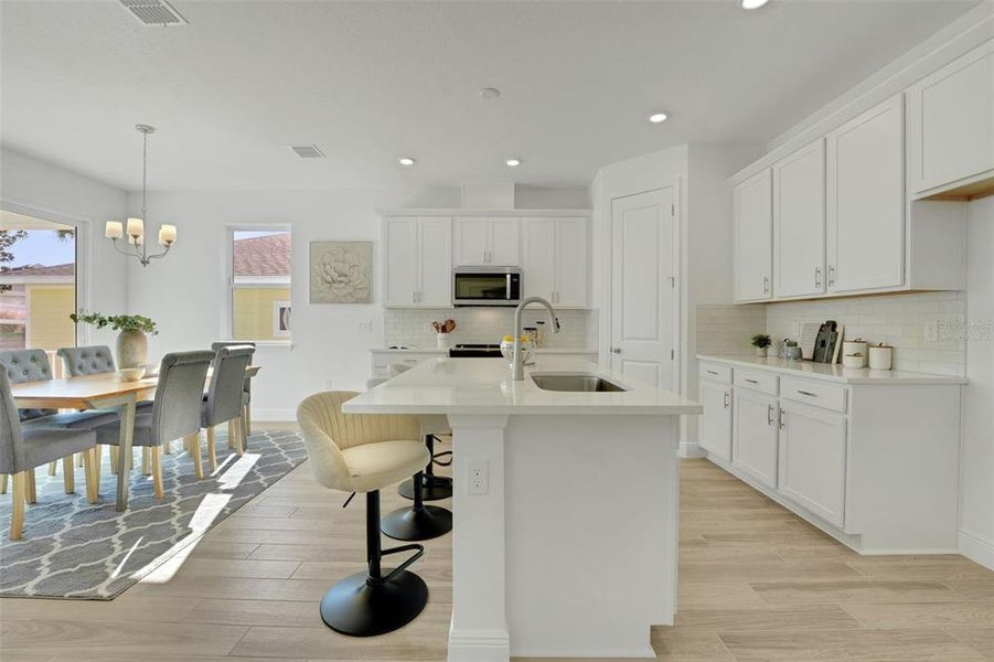 Furnished interior view inside a new home in Green Key Village, Lady Lake (Image 11).