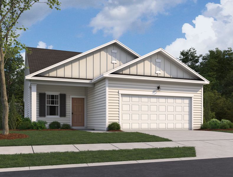 Representative exterior photo of a completed home built from the Falcon by Starlight Homes in Bryson's Ridge - New Homes in Spring Hope, NC, Spring Hope, NC (Image 2).