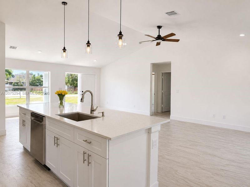Furnished interior view inside a new home in , Vero Beach (Image 4). Furnished interior view inside a new home in , Vero Beach (Image 4).