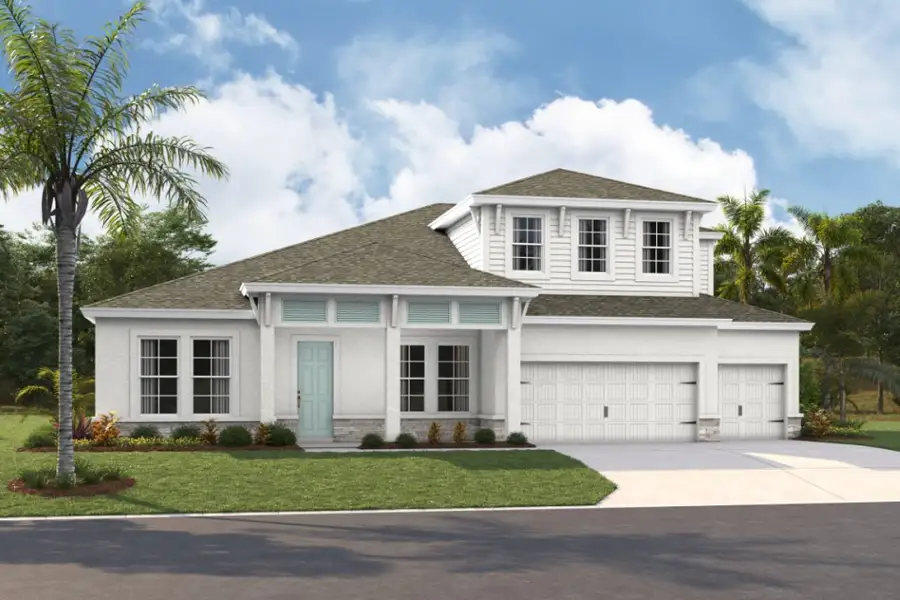 Front exterior of a home in the Pasadena Woods community, located in Wesley Chapel, FL (Image 7). Front exterior of a home in the Pasadena Woods community, located in Wesley Chapel, FL (Image 7).