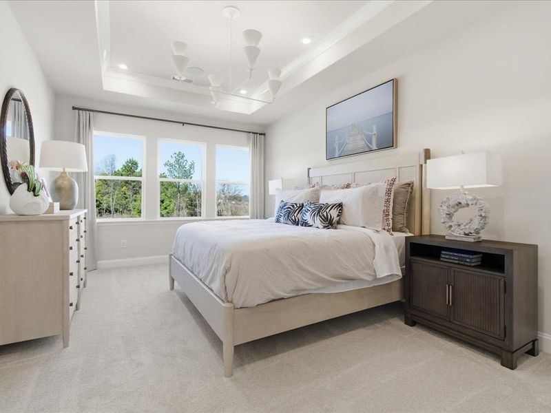 Representative furnished interior of a home built from the York by Tri Pointe Homes in Grahym at Southbridge, Fort Mill (Image 20). Representative furnished interior of a home built from the York by Tri Pointe Homes in Grahym at Southbridge, Fort Mill (Image 20).