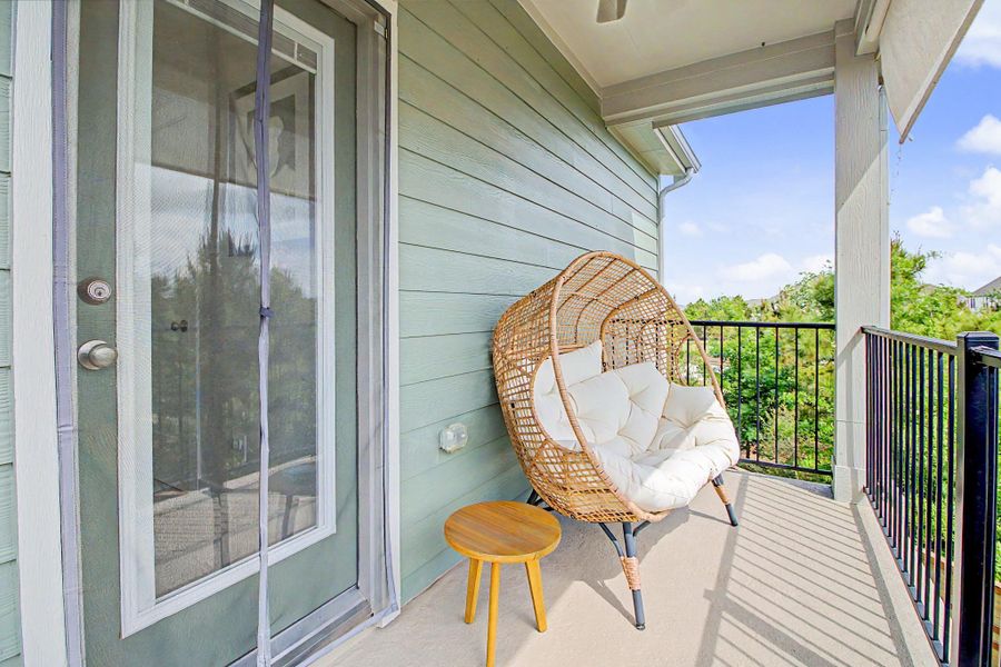 Exterior details and patio area of a home in , Cypress (Image 20).