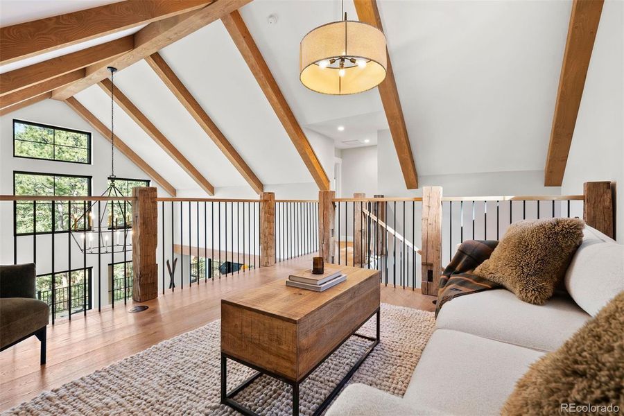 Furnished interior view inside a new home in , Evergreen (Image 5). Furnished interior view inside a new home in , Evergreen (Image 5).