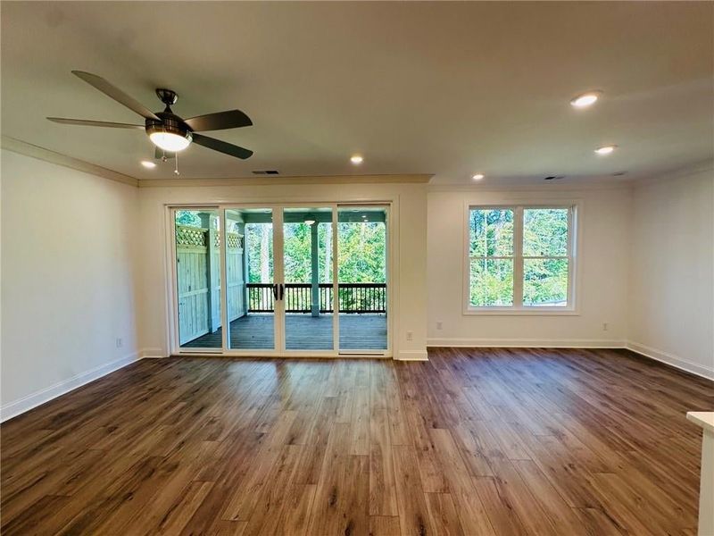 View when resting on your couch is just the start of the amazing features in this home