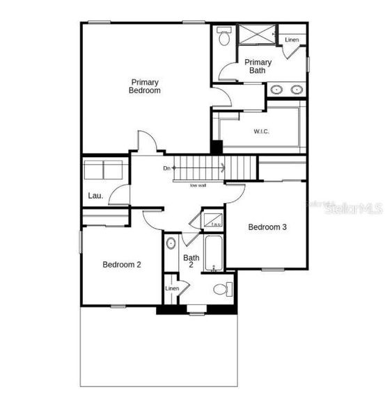 2D floor plan layout of this home in Somerset - Classic Series, Palm Coast, FL (Image 6).