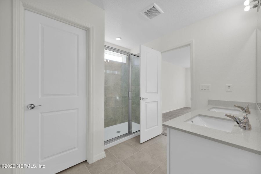Furnished interior view inside a new home in Wells Landing, Jacksonville (Image 12).