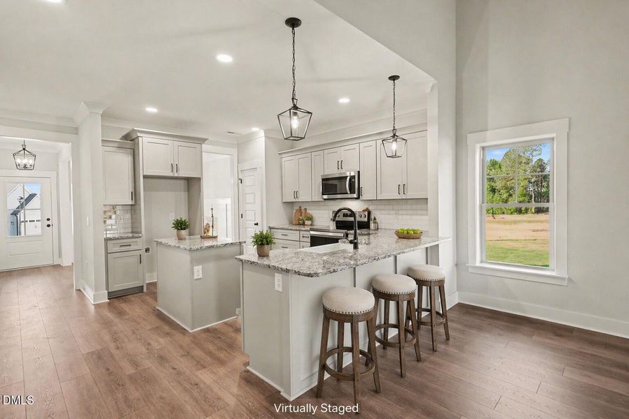 Virtually Staged kitchen