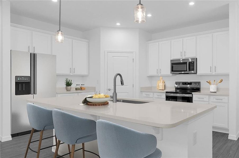 Furnished interior view inside a new home in Kingsley, Acworth (Image 4).