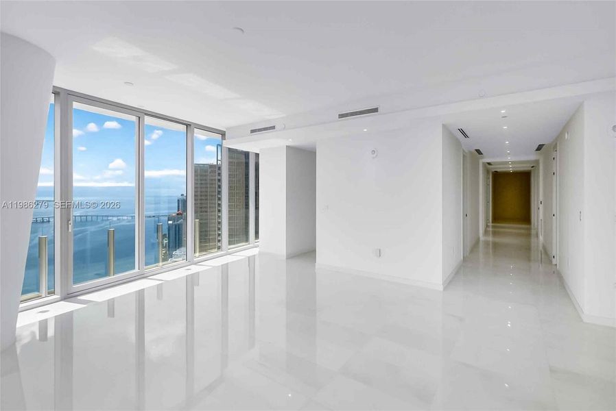 Spacious, unfurnished interior of a new home in Aston Martin Residences, Miami (Image 28). Spacious, unfurnished interior of a new home in Aston Martin Residences, Miami (Image 28).