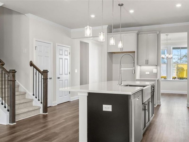 Furnished interior view inside a new home in Wehunt Meadows, Hoschton (Image 8).