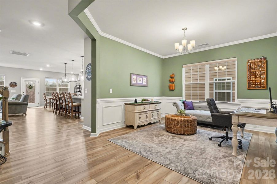 Front formal dining room or office