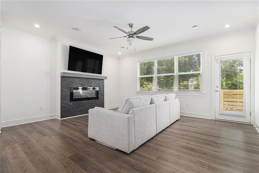Furnished interior view inside a new home in , Decatur (Image 26).