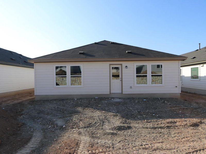 Exterior details and patio area of a home in Marble Creek Crossing, Austin (Image 11). Exterior details and patio area of a home in Marble Creek Crossing, Austin (Image 11).