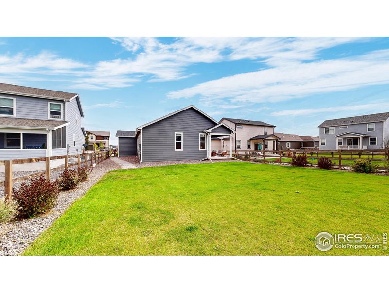 Large fenced in yard.