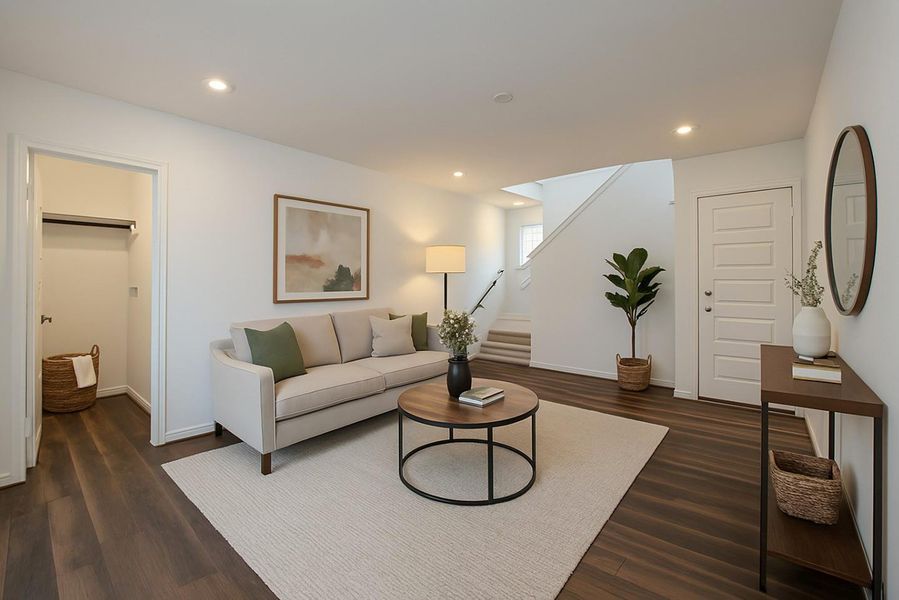 Furnished interior view inside a new home in Eagle Landing, Houston (Image 17). Furnished interior view inside a new home in Eagle Landing, Houston (Image 17).