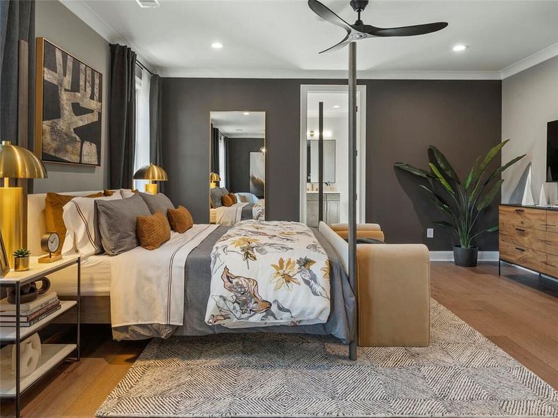 Furnished interior view inside a new home in , Suwanee (Image 14).